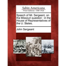 Speech of Mr. Sergeant, on the Missouri Question: In the House of Representatives of the U. States.