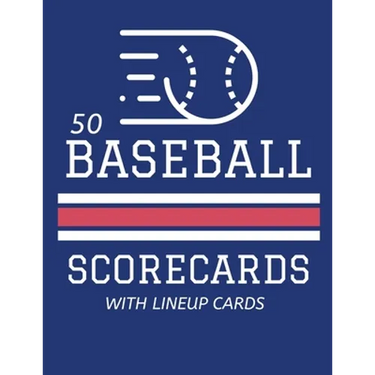 50 Baseball Scorecards With Lineup Cards: 50 Scoring Sheets For Baseball and Softball Games (8.5x11)