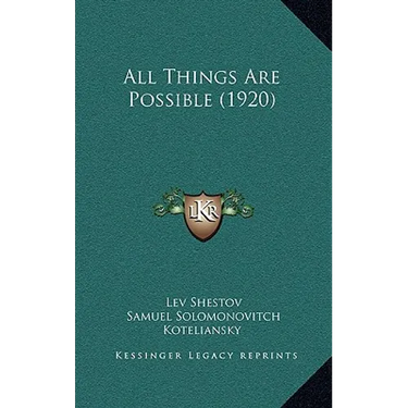 All Things Are Possible (1920)