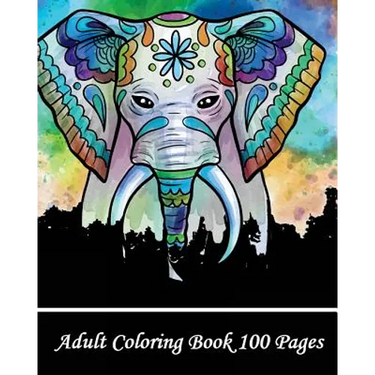 Adult Coloring Book 100 Pages: Coloring Books for Grown-Ups, Beautiful Animal Drawings (Perfect for Beginners and Animal Lovers)