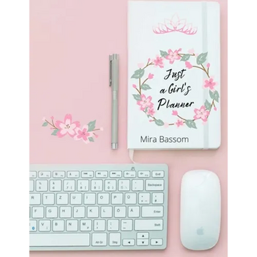 Just a Girl's Planner: 12-month Daily Planner (8.5 x11) January to December Monthly Calendar Diary Organize Your Schoolwork and Activities Birthday Mo