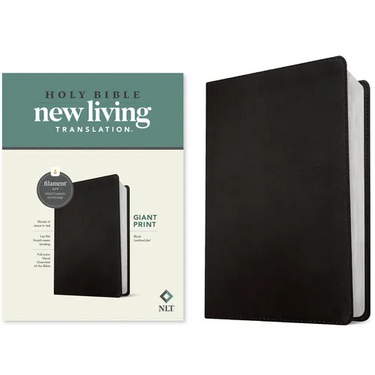 NLT Giant Print Bible, Filament Enabled (Leatherlike, Black, Red Letter)