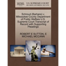 Schroud (Barbara) V. Milwaukee County Department of Public Welfare U.S. Supreme Court Transcript of Record with Supporting Pleadings