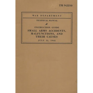 Small Arms Accidents, Malfunctions, And Their Causes