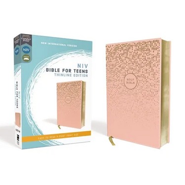 Niv, Bible for Teens, Thinline Edition, Leathersoft, Pink, Red Letter Edition, Comfort Print