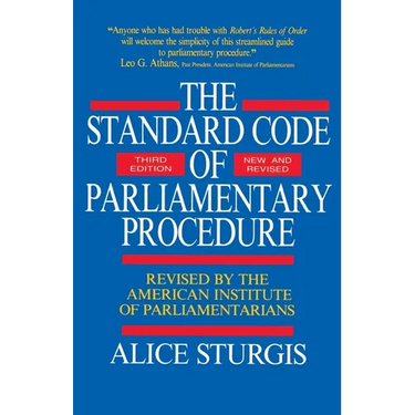 The Standard Code of Parliamentary Procedure