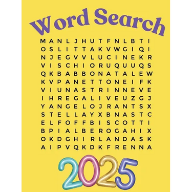 Word Search Puzzle Book 2025 Large Print: Adult Word Search Puzzle Book for Women, Men, Seniors