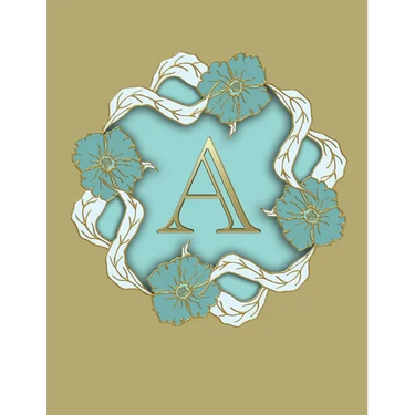 A: 100 Pages 8.5" X 11" Monogram Notebook College Ruled Line Paper
