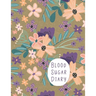 Blood Sugar Diary: Track Important Diabetes Information Daily One-Year Log Peach Purple Flower Design BONUS Coloring Pages!
