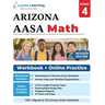 Arizona's Academic Standards Assessment (AASA) Test Prep: 4th Grade Math Practice Workbook and Full-length Online Assessments:: Arizona Test Study Gui