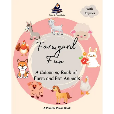 Farmyard Fun: A Colouring Book of Farm and Pet Animals
