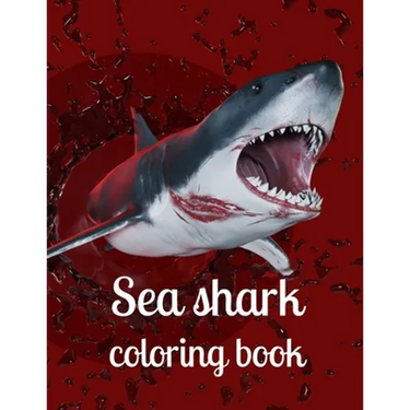 Sea shark coloring book: A coloring book for adults and kids sea Shark image design paperback