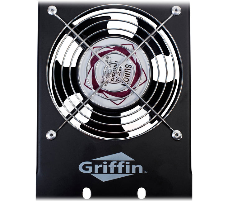 GRIFFIN Rackmount Cooling Fan - 3U Ultra-Quiet Triple Exhaust Fans, Keep Studio Audio Equipment Gear Cool - Rack Mount on Network IT System Server by GeekStands.com
