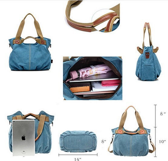 ARM CANDY Handy Natural Canvas Handbag by VistaShops