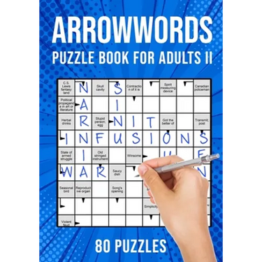 Arrow Word Puzzle Books for Adults: Arrowword Crossword Activity Puzzles Book II 80 Puzzles (UK Version)