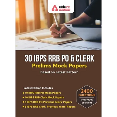 30 IBPS RRB PO & Clerk Prelims Mock Papers Practice Book English Medium