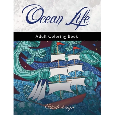 Ocean Life: Adult Coloring Book