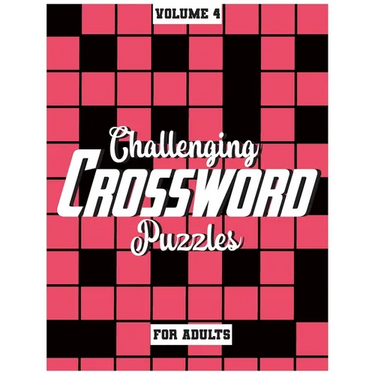 Challenging Crossword Puzzles For Adults: Medium-Level Puzzles To Challenge Your Brain, Volume 4