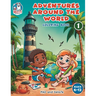 ADVENTURES AROUND THE WORLD Coloring book: For kids, to learn about countries, flags and traditional costumes