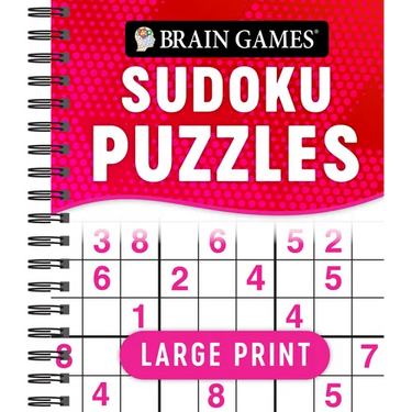 Brain Games - Large Print Sudoku Puzzles (Swoosh)