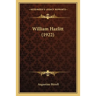 William Hazlitt (1922)