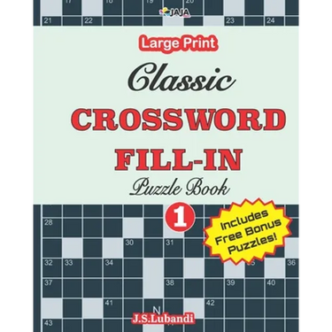Classic CROSSWORD FILL-IN Puzzle Book; Vol.1