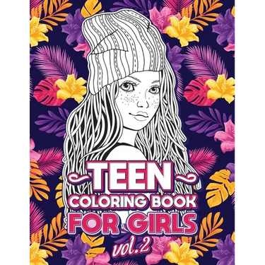 Teen Coloring Books for Girls: Fun activity book for Older Girls ages 12-14, Teenagers; Detailed Design, Zendoodle, Creative Arts, Relaxing ad Stress