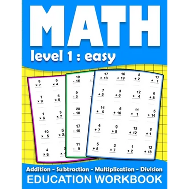 Math education workbook: Daily Mathematics Practice Exercises Maths book level 1 for 3rd 4th 5th... Grades with Addition, Subtraction, Multipli