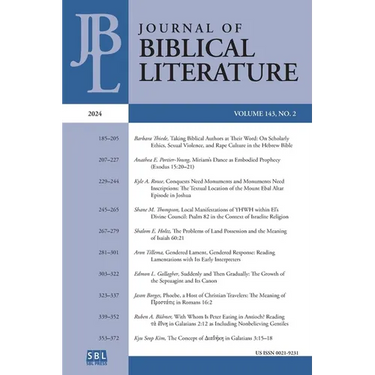 Journal of Biblical Literature 143.2 (2024)