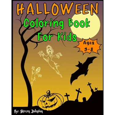 Halloween Coloring Book For Kids: Ages 3-8