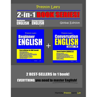 Preston Lee's 2-in-1 Book Series! Beginner English & Conversation English Lesson 1 - 40 Global Edition