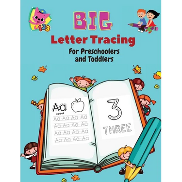 BIG Letter Tracing for Preschoolers and Toddlers: Homeschool Preschool Learning Activities for 3+ year olds (Big ABC Books) Tracing Letters, Numbers,