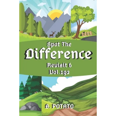 Spot the Difference Revisit 6 Vol.192: Children's Activities Book for Kids Age 3-8, Kids, Boys and Girls