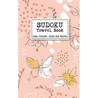 Sudoku Travel Book - Hard Puzzles + Sized for Travel: Sudoku Puzzles Book for Adults
