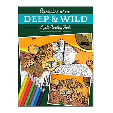 Creatures of the deep and wild: Creative coloring for Adults