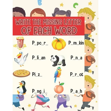 Write the missing letter of each word: Fill the space blank with the right letter to correctly write the word