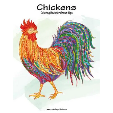 Chickens Coloring Book for Grown-Ups 1