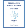 Texas Ranger Service Records, 1847-1900, Volume 2, D-G