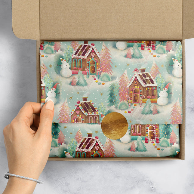 Gingerbread Dreams Christmas Gift Tissue Paper by Present Paper