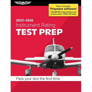 Instrument Rating Test Prep 2025-2026: Paperback Plus Software--Pass Your FAA Exam