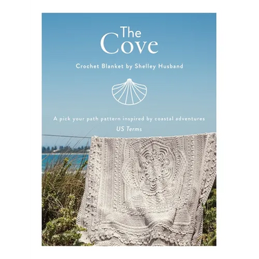 The Cove Crochet Blanket US terms: A pick your path pattern inspired by coastal adventures