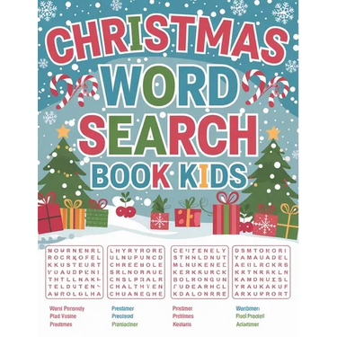 Christmas Word Search for Kids: Large Print Word Search Book for Kids, Children Word Search Activity Book