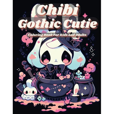 Chibi Gothic Cutie Coloring Book: Enter the Enchanting Realm of Kawaii Fantasy: Chibi Gothic Cutie Coloring Book, Inspired by Manga Art