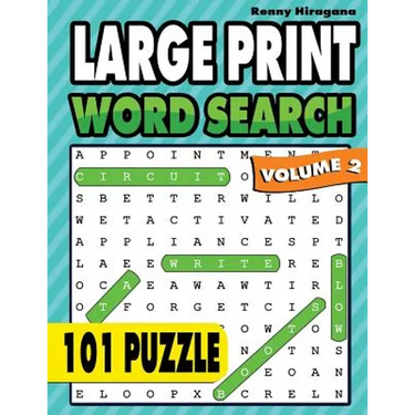Large Print Word Search: 101 Puzzles ( Volume 2 )