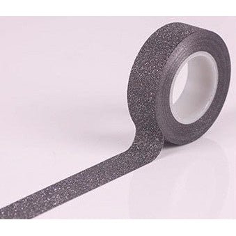 Black Glitter Washi Tape | Gift Wrapping and Craft Tape by The Bullish Store