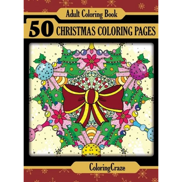 Adult Coloring Book: 50 Christmas Coloring Pages