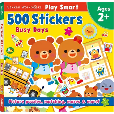 Play Smart 500 Stickers Busy Days: A Back to School Book for Kids