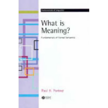 What Is Meaning?: Fundamentals of Formal Semantics
