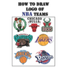 How to Draw LOGO of NBA Teams: Draw Your Historical Basketball Team by Easy Way !!!!!!!!!!!!!!!!!!!!!!!!!!!!!!!!!