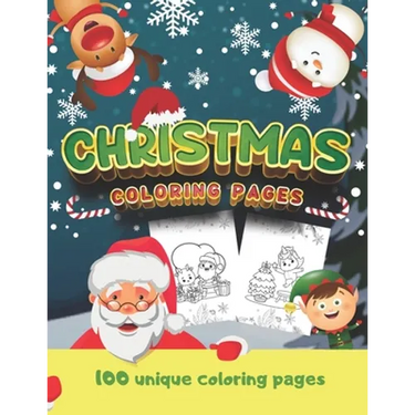 Christmas coloring pages: 100 unique coloring pages, maxi format for all Christmas lovers